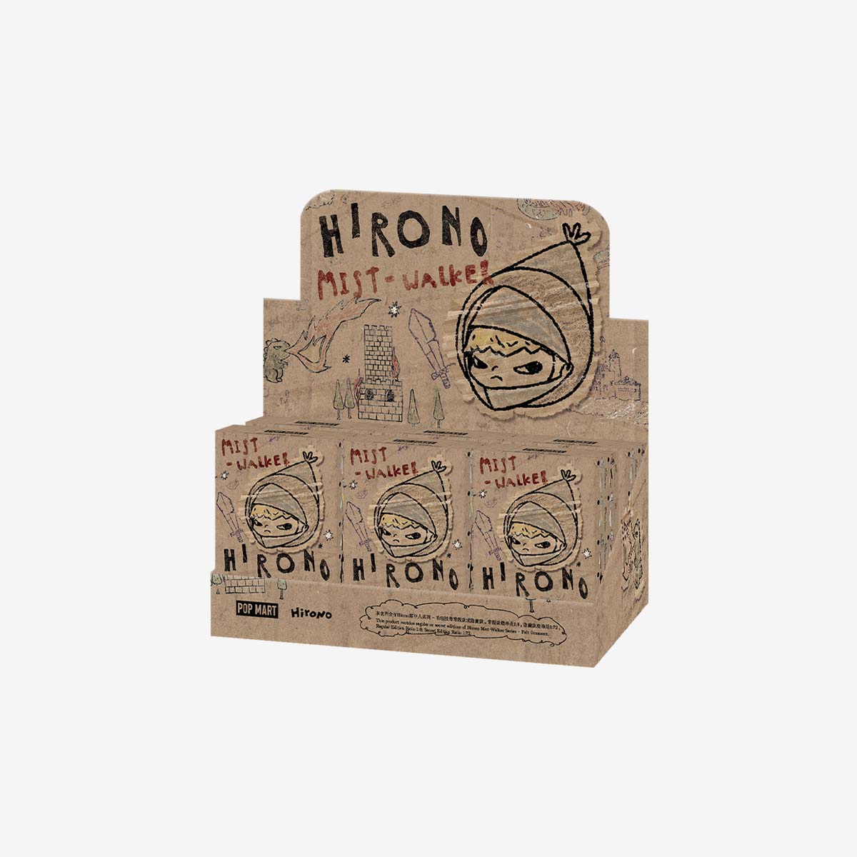 hirono-mist-walker-series-felt-ornament  POP MART HIRONO