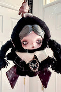 POP MART Skullpanda × Wednesday Plush(Classic Dress Version)