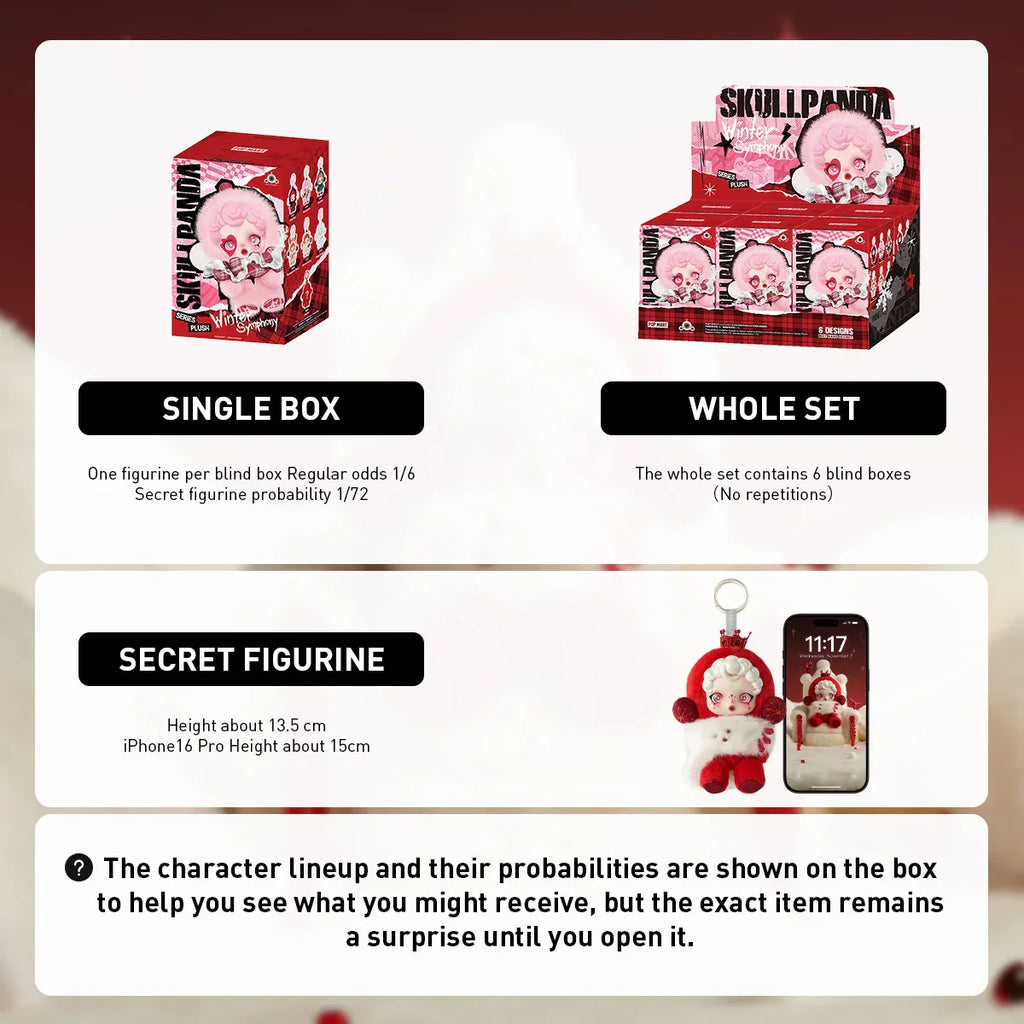 Genuine Pop Mart Skullpanda Winter Symphony Series Blind Box