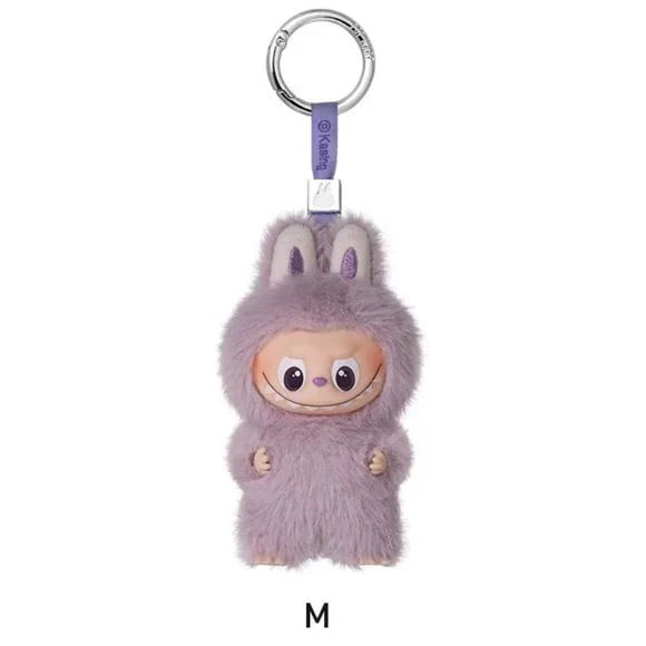 POP MART Labubu V4 The Monsters Pin For Love Alphabet Plush Pendant - Letter M
